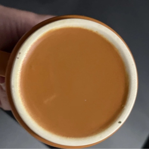 Vintage Homer Laughlin Butterscotch Orange Coffee Pot & Creamer Set MCM - Picture 10 of 13